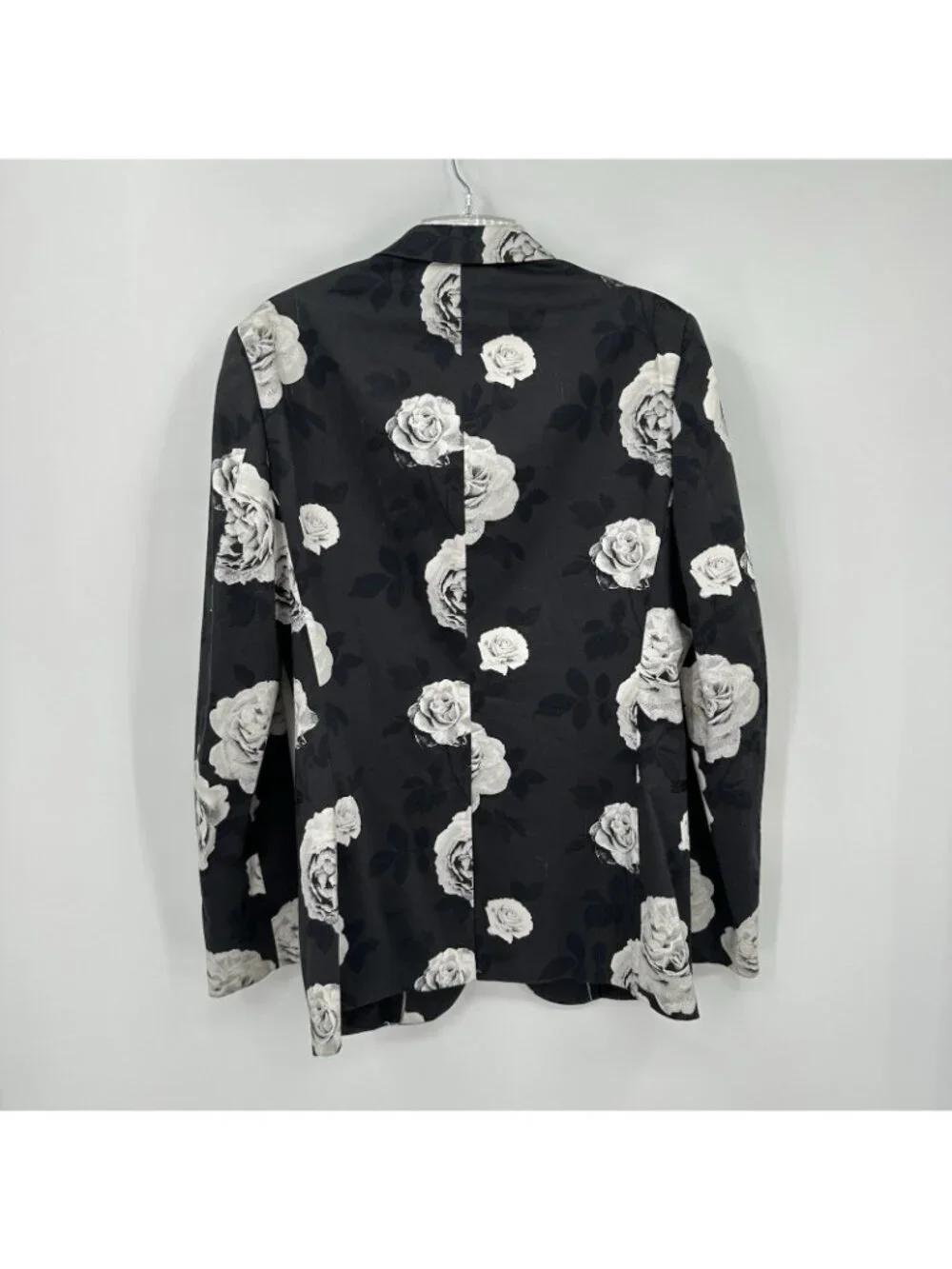 J FERRAR floral jacket blazer sport coat 40L statement prom wedding guest
